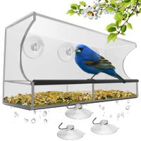 Wholesale 2022 NewClear Weatherproof House Wild Bird Feeders Window with Strong Suction Cups Large Outdoor Great Watching Gifts for Seniors