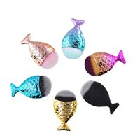 Wholesale Other Household Sundries colors cm cm Mermaid oval make up Foundation Brushes Gold Makeup Set Beauty Cosmetics Blush Powder ZWL290