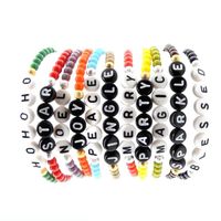 Wholesale Mixed Letter Acrylic Beads Round Flat Alphabet Digital Cube Loose Spacer Bead For Jewelry Making Handmade Diy Bracelet Necklace