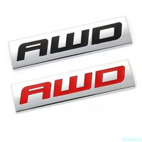 Wholesale 3D Metal Car Stickers AWD Emblem Badge Rear Decals for Subaru Forester Impreza Toyota Honda VEZEL CR V Volvo XC60 Mazda CX SUV