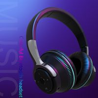 Wholesale H2 Wireless Bluetooth Headphones subwoofer stereo card colorful light computer headset