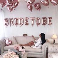 Wholesale Party Decoration inch Bride Balloons To Be Foil Letter Wedding Bachelorette Decoeation Hen Accessories