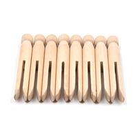 Wholesale Clothing Wardrobe Storage Wood Clothes Pins Pegs Old School Count Round Clothespins Weather Resistant Peg Dolls Traditional