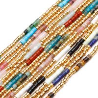 Wholesale 2021 Jewelry Bohemian Colorful Adjustable Handmade Natural Tiny Sunstone Miyuki Seed Beaded Choker Necklace For Women