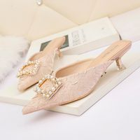 Wholesale Fashion Red Bottom high heels shoes for women party wedding triple black nude Slippers pink glitter spikes Pointed Toes Pumps Dress shoe