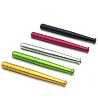 Wholesale Portable metal pipe snuff bottle mm baseball glass water pipes suction nozzle general purpose