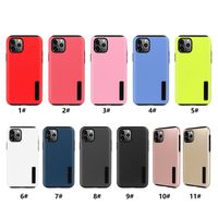 Wholesale 2 in Anti Fall Frosted Matte Shockproof Cases Hybrid Hard PC Soft TPU Cover For Iphone plus XR XS mini pro max Samsung A51 A71 A21S A11 S10 S20 S21 Ultra Note
