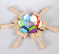Wholesale 2021 cm jumbo Professional Glossy Kendama Ball Japanese Traditional Wood Game Kids Toy PU Painted Beech Leisure Sports
