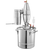 Wholesale Lab Supplies L Moonshine Stainless Steel Alcohol Distiller With Pump Water Wine Brandy Brewing Kit