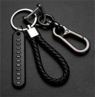 Wholesale Keychains Car Key Ring Anti lose Phone Number Card For All Accessories