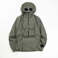 Wholesale 2011SS Men s Jackets Goggle Hooded Jacket Spring and Autumn Outdoor windbreaker Fashion brand metal nylon Outerwear Coats size M XL