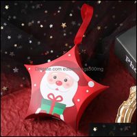 Wholesale Festive Party Supplies Home Garden Christmas Decorations Gift Bag Paper Packaging Mystery Box Navidad Wedding Banquet Candy Per Doll Biscu