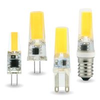 Wholesale Bulbs LED G4 G9 E14 W W Light Bulb AC DC V V Lamp COB Spotlight Chandelier Replace Halogen Lamps Cold Warm White