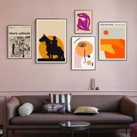 Wholesale Paintings HD Print Canvas Wall Art Painting Cartoon Leaf Green Modular Pictures Home View Horse Decoration Poster Living Room No Framework