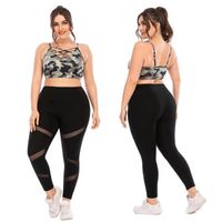 Wholesale Yoga Outfits Women s Plus Size Wear Full Length Leggings Sport Set Tracksuits Gym Clothing Sportswear Bra Pants