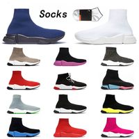 Wholesale Sexy Knitted Luxury Women Sock Casual Shoes Womens Mens Lace Jogging Walking Outdoor Platform Sneakers Breathable Multicolor Flat Trainers Size