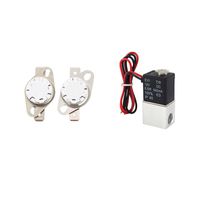 Wholesale Smart Home Control Thermostat Temperature Controlled Switch KSD301 DC12V Solenoid Valve Inch Way Pneumatic Valves