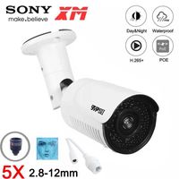 Wholesale 8MP K MP MP MP H Infrared Led mm X Zoom Outdoor IP66 Metal ONVIF Face Detection Audio POE IP CCTV Camera H0901