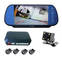 Wholesale Car Rear View Cameras Parking Sensors Automobiles Video Reverse In Infrared Sensor quot Mirror Monitor DVD camera IR Reverse Kit
