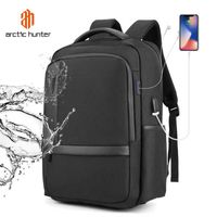 Wholesale Evening Bags ARCTIC HUNTER Fashion Waterproof Men Laptop Backpack USB Charge School Large Capacity Mochila Casual Male Travel BagGWNK