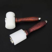 Wholesale Leather Carving Craft Hammer Tool Kit Cowhide Punch Cutting Sewing DIY g Hammers Tools AT00003