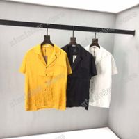 Wholesale 21ss men printed t shirts designer paris Jacquard double letter clothes short sleeve mens shirt tag white black yellow