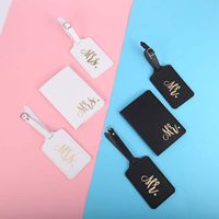 Wholesale Party Decoration Mr Mrs Luggage Tag Passport Covers Sleep Mask Honeymoon Travel Just Married Wedding Couple Bride Groom Gift Present