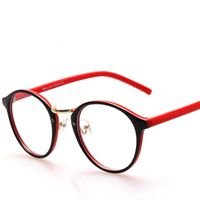 Wholesale New Round Frame Flat Lens Men And Women With The Same Frame Can Be Equipped With Short sighted Korean Small Clear Glasses