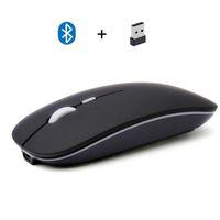 Wholesale Mice Dual Mode Bluetooth Wireless Slim Mouse Gaming Pc Mini Laptop Usb Computer Accessories Desktop