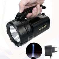 Wholesale Super Bright Torch Searchlight Handheld Portable LED Spotlight AC Rechargeable Lamp For Outdoor Camping Hiking Flashlights Torche Torches