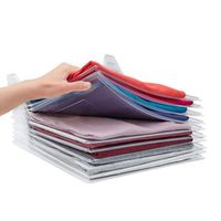 Wholesale Hooks Rails T Shirt Clothes Organizer Closet Storage Travel Organization System TShirt Folding Board Home Necessity