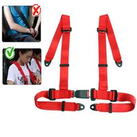 Wholesale Safety Belts Accessories Black Red Auto Racing Seat Belt Sports Harness W Point Fixing Mounting Quick Release Nylon Car