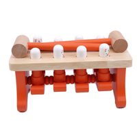 Wholesale Early Childhood Sets Learning Education Wooden Toys Old Baby Bear Hamster Parent child Interactive Game Noise Maker Toy