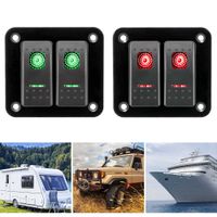 Wholesale New V Gang Rocker Switch Panel for Car Marine Camper Caravans Travel Trailer LED Waterproof Circuit Breaker