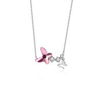 Wholesale RINNTIN SWN06 Butterfly Pendant Jewelry Women Sterling Sier Necklace