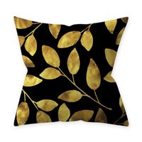 Wholesale Cushion Decorative Pillow Gold Black Marble Polyester Case Modern Nordic Geometric Cushion Cover Decorative Sofa Couch Throw Pillows