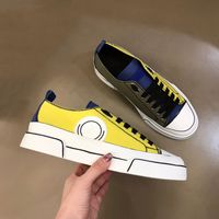 Wholesale Hand Painted Two Tone Canvas Light Sneaker Casual Shoes Tennis Sneakers Mens Leisure Trainer Multicolor White Orange Flat Laces Rubber Sole Party Classic