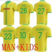 Wholesale 21 FC Nantes SOCCER JERSEYS KIDS HOME AWAY LOUZA BAMBA SIMON KOLO MUANI BLAS COULIBALY JERSEY FOOTBALL SHIRTS Uniforms YELLOW SIT
