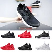 Wholesale White Dot ACE Huarache Running Shoes Classic Triple Black men women sports Sneakers Eur