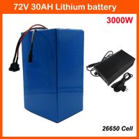 Wholesale 72V AH W Lithium Battery Pack Volt EBike Motorcycle batterie MAH Cell A BMS and V A Charger
