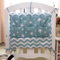 Wholesale Cartoon Rooms Nursery Hanging Storage Bag Baby Cot Bed Crib Organizer Toy Diaper Pocket for Newborn Bedding Set Cm