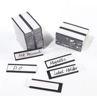 Wholesale Fridge Magnets quot C quot Channel Magnetic Label Holders With Paper Inserts And Clear Plastic Protectors Metal Surface Sign Replacement Strips