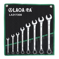 Wholesale Hand Tools LAOA Combination Wrench Set With Bag Open End Spline Kit For Auto Repair