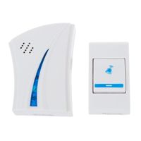 Wholesale Doorbells Music Tune Wireless Doorbell m Cordless Remote Control Waterproof Smart Door Bell Push Button For Home Office
