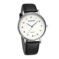 Wholesale 2021 China Manufactured Genuine Leather Band Watch Men Fashion Hand Wrist Watch Roman Numeral Watch