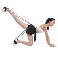 Wholesale Fitness Resistance Bands Adjustable Waist Belt Pedal Exerciser Women Body BuBand Gluteus Muscle Workout For Squats Yoga