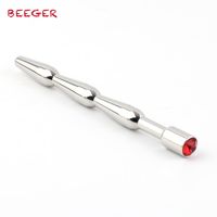 Wholesale BEEGER Cock Plug Jewelled Four Stages with Ruby Style Gem for a Classy Look Urethral Sounding Gear