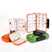 Wholesale 100Pcs Design Fishing Tackle Boxes Double Layer Compartments Lure Box S M L Accessories