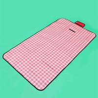 Wholesale 1pc Waterproof Picnic Mat Practical Outdoor Portable Cushion Creative Foldable Blankets White Red Pads