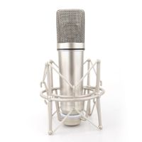 Wholesale U87 Condenser microphone with metal shock mount big diaphragm MM live pick up voice for recording studio large stage performance broadca